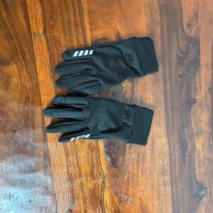 New Balance Black Running Gloves Reflective Athletic Training NB2219 Mens Small